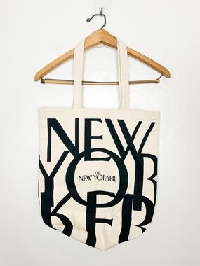 The New Yorker Canvas Tote Bag Classic Trendy Tote Bag